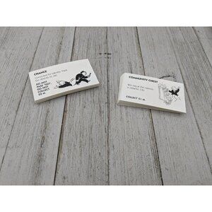 Monopoly Electronic Banking 2007 Replacement Chance Community Chest Cards